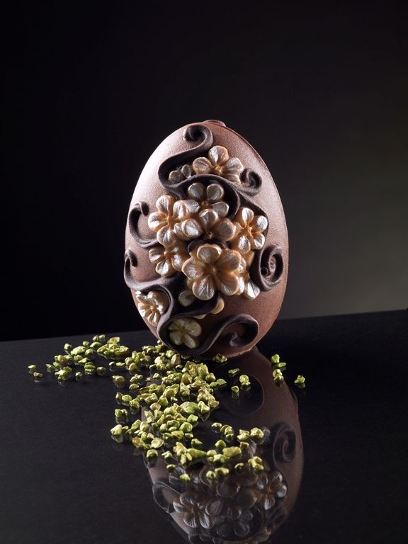 Moule Œuf avec Ne m’oubliez pas - Fleurs Myosotis - de taille petite Moule Œuf avec Ne m’oubliez pas - Fleurs Myosotis - de taille petite